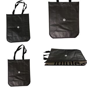 Lululemon Black Tote 17”H x 14”W x 6.5”D